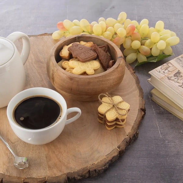 Natúr színű fa tálka Mango – Orion-image-1