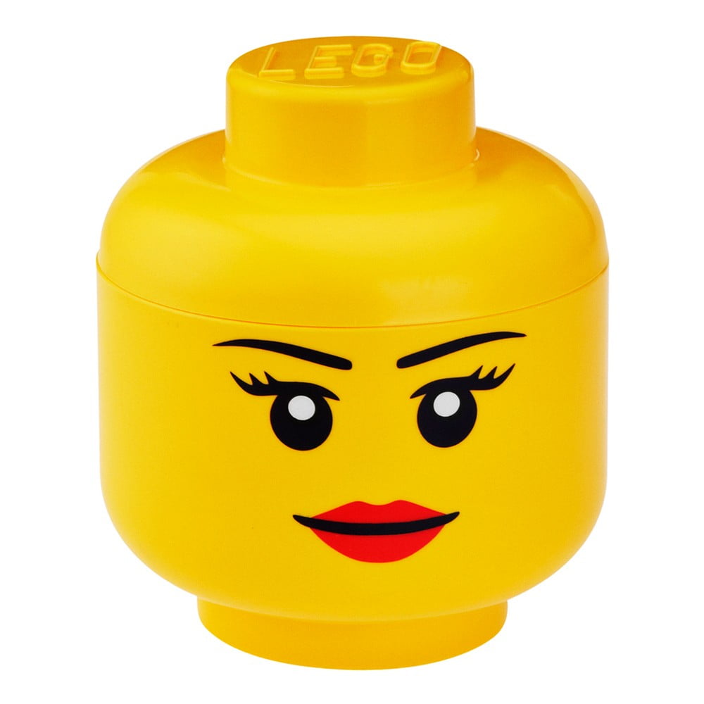 Girl minifigura fej tároló, ⌀ 16,3 cm - LEGO®