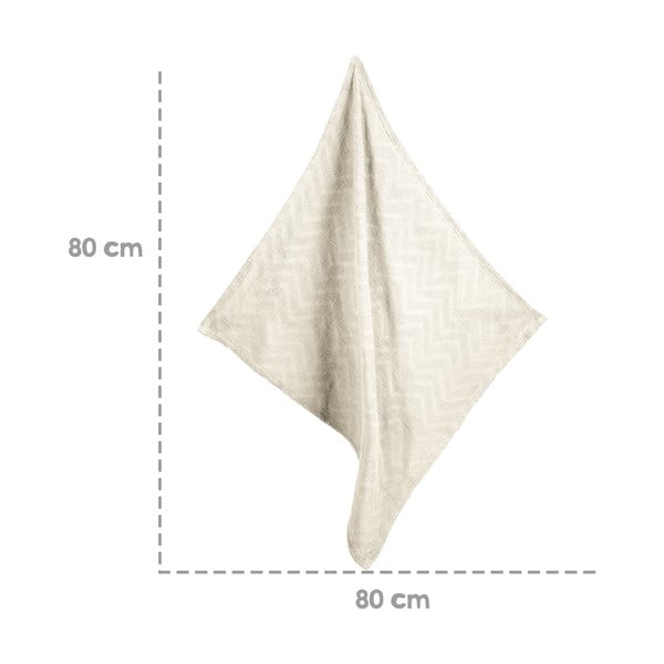 Krémszínű bio pamut kötött gyerek takaró 80x80 cm Seashells – Roba-image-1