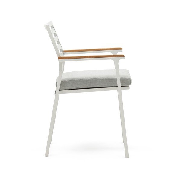 Fehér fém kerti szék Bona – Kave Home-image-2