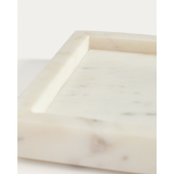 Márvány dekoratív tálca 18x18 cm Serela – Kave Home-image-4