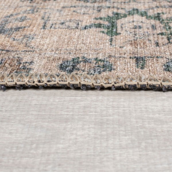 Zöld mosható szőnyeg 115x170 cm Beau Floral – Flair Rugs-image-4