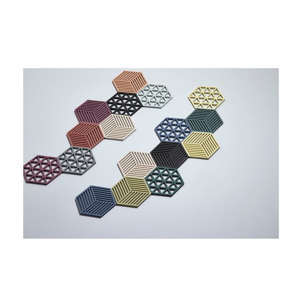 Triangles fekete szilikon edényalátét - Zone-image-1