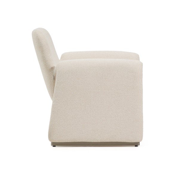 Bézs zsenília fotel Melvia – Kave Home-image-3