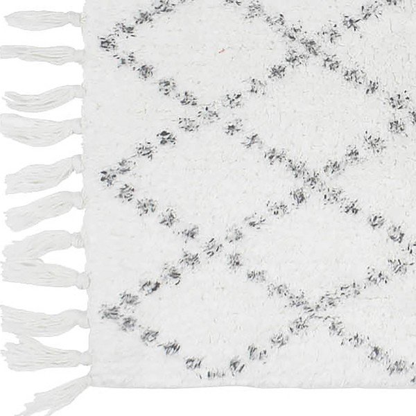 Fehér fürdőszobai kilépő 50x80 cm Latika – douceur d'intérieur-image-1