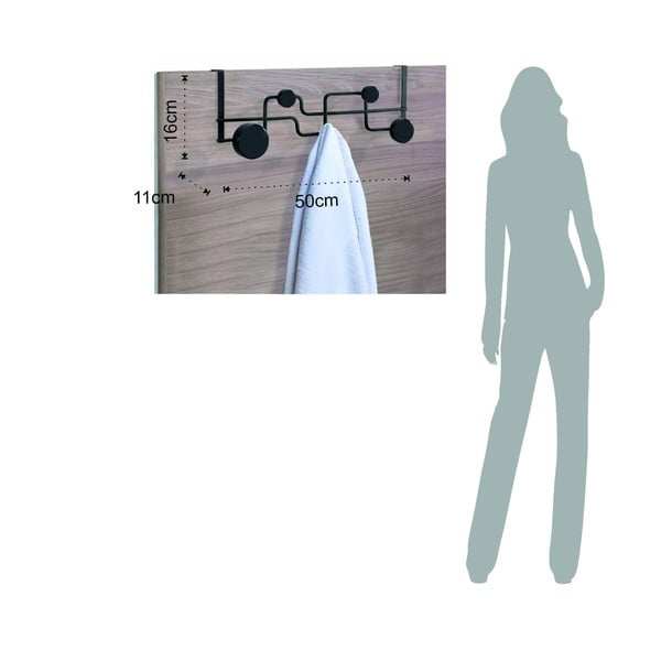 Fekete ajtófogas 50 cm Anya – Tomasucci-image-3