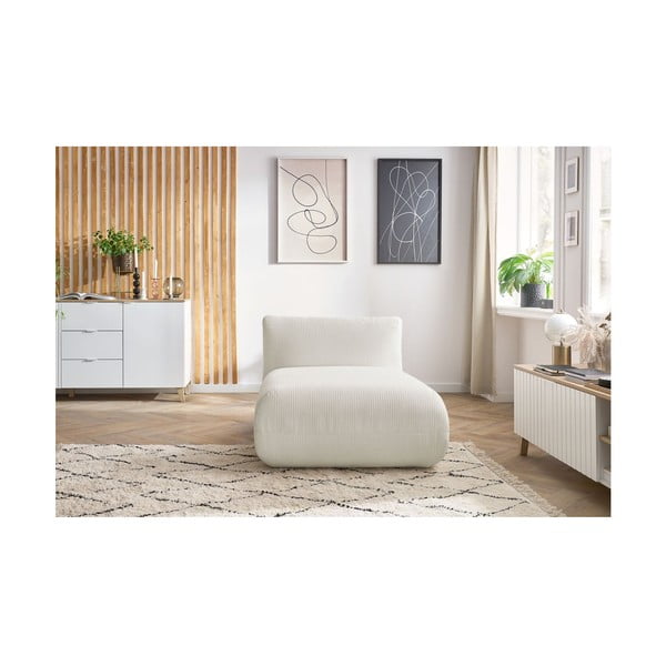 Fehér kordbársony kanapé modul Lecomte – Bobochic Paris-image-4