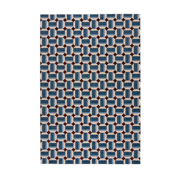 Kék szőnyeg 155x230 cm Lennox Geometric – Flair Rugs