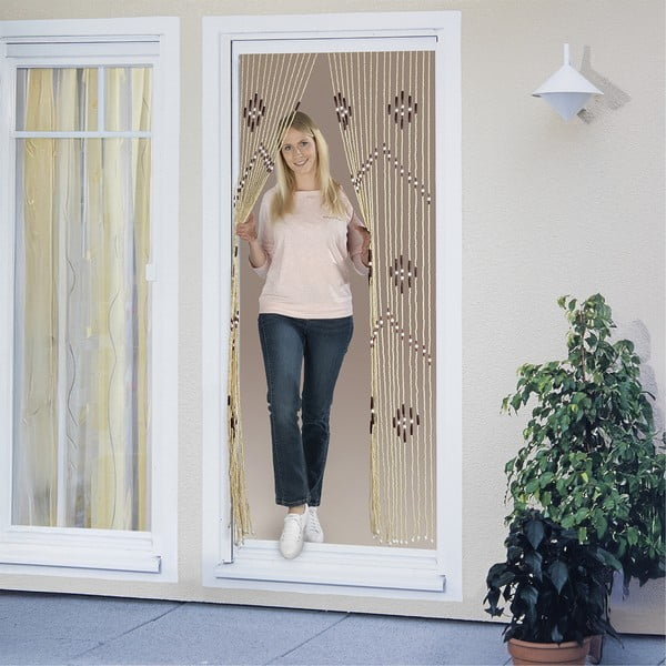 Natúr színű bambusz függöny ajtóra 90x200 cm – Maximex-image-3