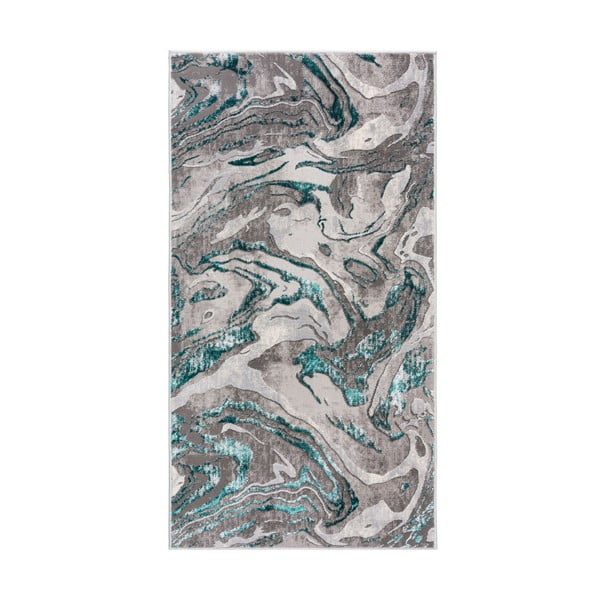 Marbled szürke-kék szőnyeg, 200 x 290 cm - Flair Rugs