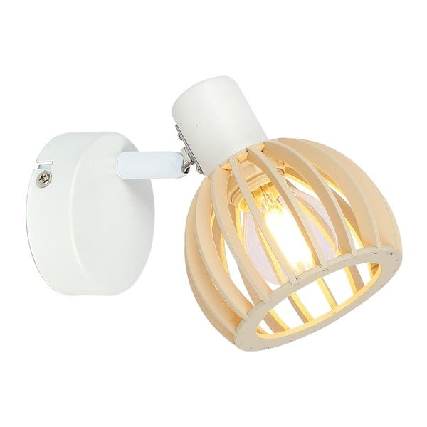 Fehér-natúr színű fali lámpa ø 10 cm Atarri – Candellux Lighting