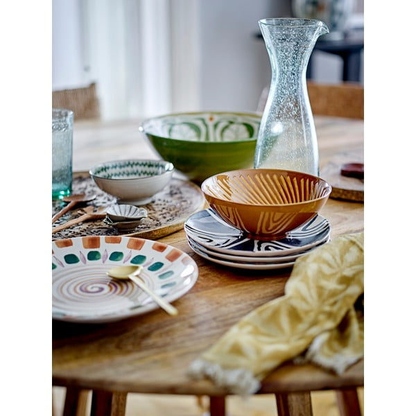 Zöld-barna agyagkerámia tányér ø 27 cm Shama – Bloomingville-image-1