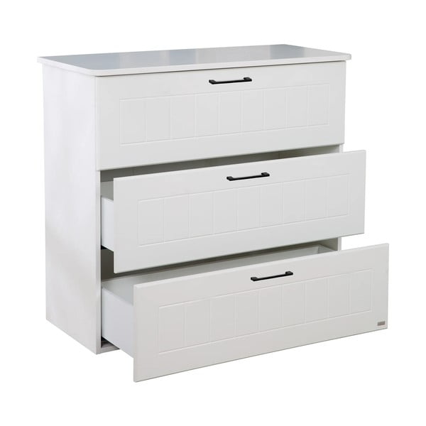 Fehér alacsony gyerek komód 98x91 cm Sylt – Roba-image-3