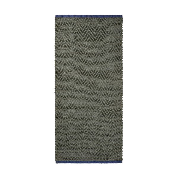 Sötétzöld juta futószőnyeg 70x150 cm Notes – Mette Ditmer Denmark