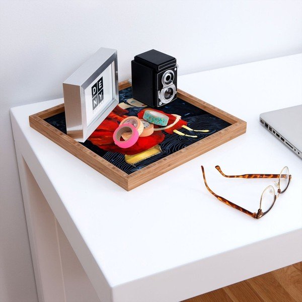 Red Lady dekoratív fatálca, 40 x 40 cm-image-1