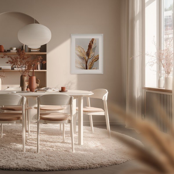 Nyomtatott keretezett kép 40x50 cm Golden Strelitzia – Styler-image-2