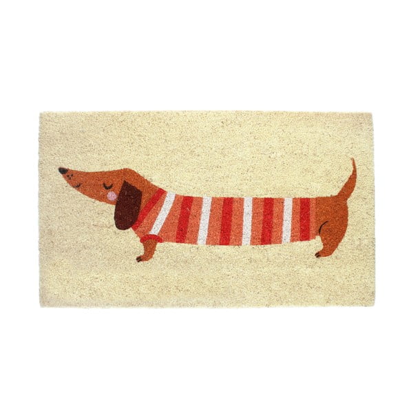 Kókuszrost lábtörlő 43x73 cm Sausage Dog – Rex London