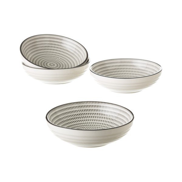 Signal szürke-fehér porcelán tál, Ø 12,6 cm - Unimasa-image-1