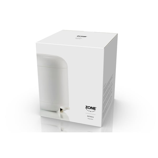 Fehér műanyag pedálos szemetes 4 l Sensu – Zone-image-1