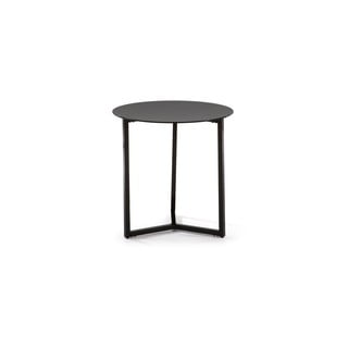 Marae fekete tárolóasztal, ⌀ 50 cm - Kave Home