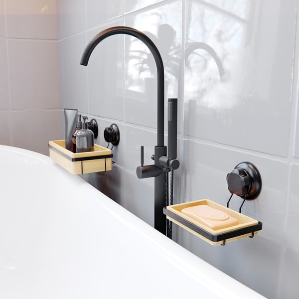 Bestlock SPA öntapadós bambusz fürdőszobai polc - Compactor-image-1