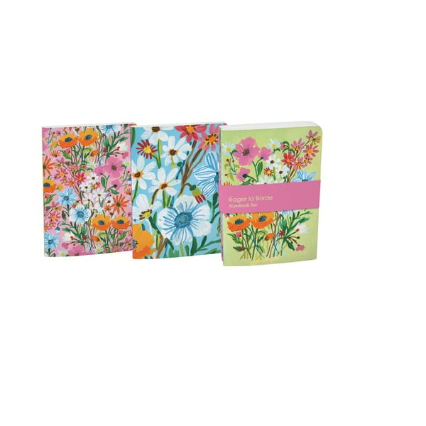 Jegyzetfüzet szett 64 old. 3 db-os A6 Flower Field – Roger la Borde-image-2