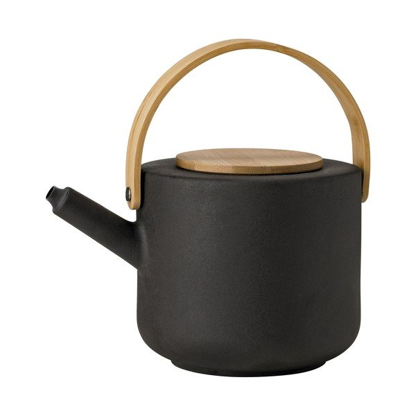 Fekete kőedény teáskanna 1,25 l Theo – Stelton