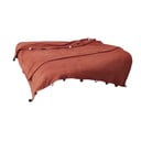 Téglavörös fleece ágytakaró 150x200 cm Pom Pom – Mijolnir