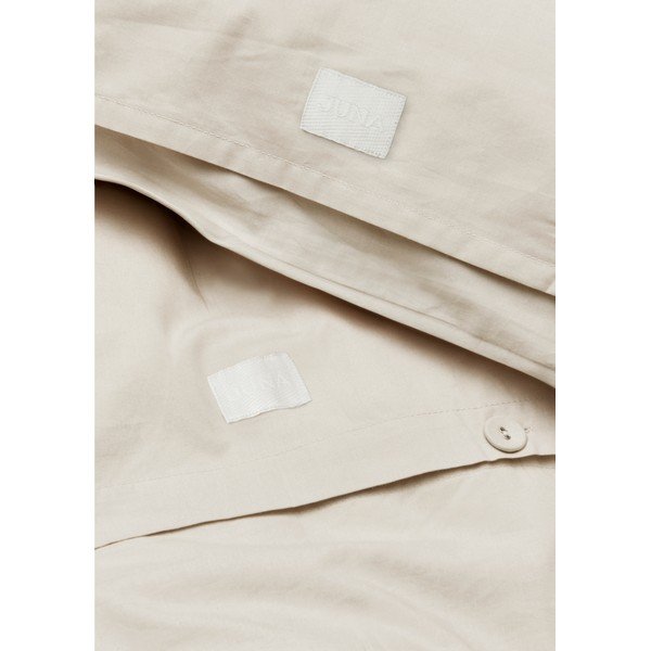 Bézs egyszemélyes pamut-perkál ágyneműhuzat 140x200 cm Christmas Fable – JUNA-image-3