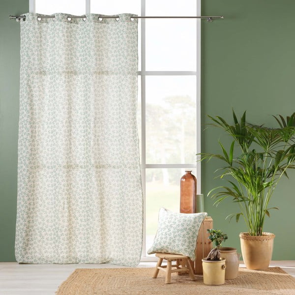 Fehér-zöld függöny 140x240 cm Maddy – douceur d'intérieur-image-2