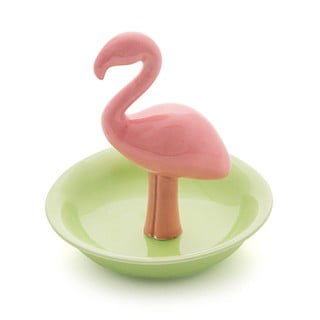 Porcelán ékszertartó állvány Flamingó - Balvi