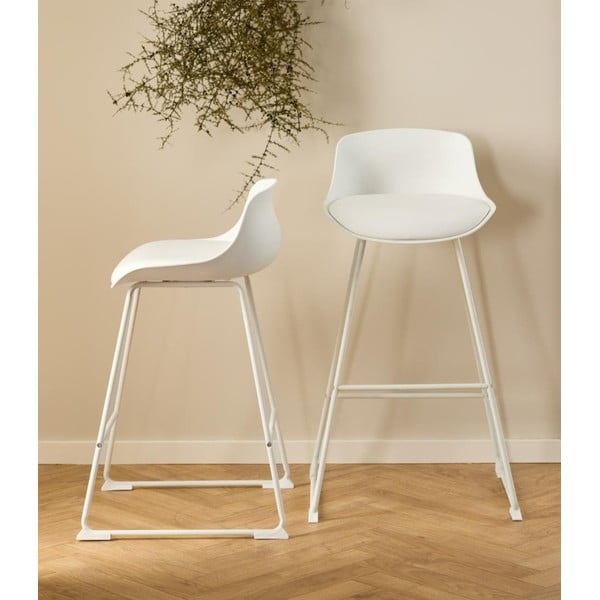 Fehér bárszék (ülésmagasság 76 cm) Tina – Actona-image-1