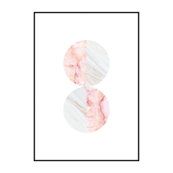 Marble Circles plakát, 40 x 30 cm - Imagioo