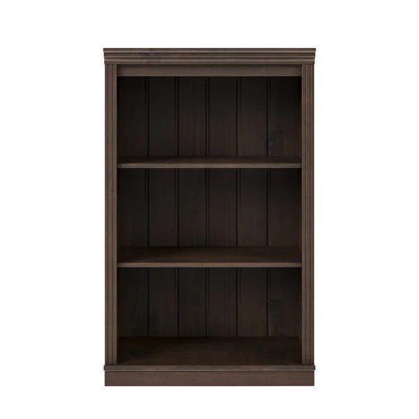 Sötétbarna borovi fenyő könyvespolc 74x118x35 cm Anita – Støraa