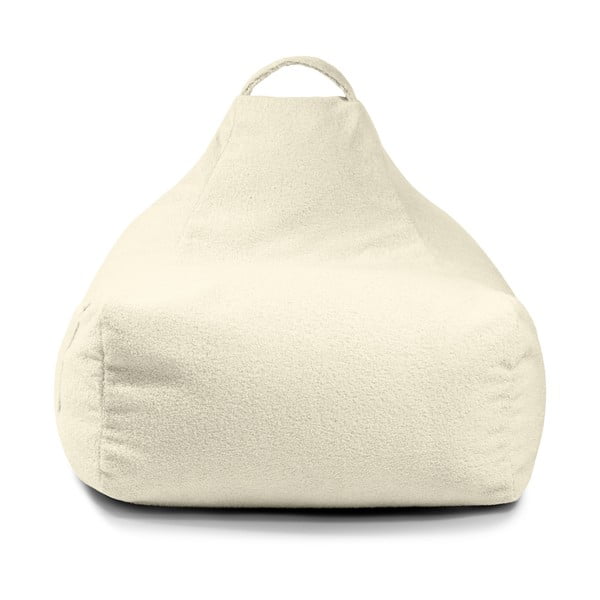 Krémszínű buklé gyerek babzsákfotel Game Amuse – SLOWDOWN-image-2