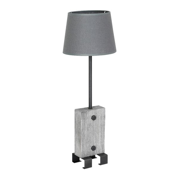 Thor III Dark Lampshade asztali lámpa, fa részletekkel - Glimte