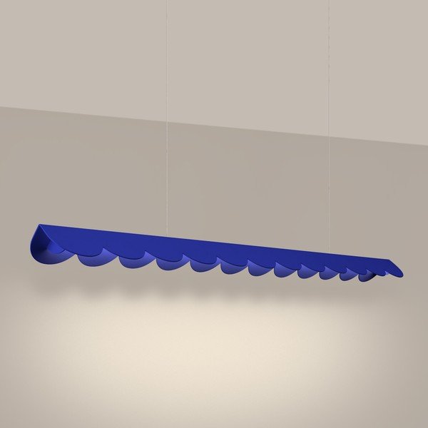 Sötétkék alumínium LED függőlámpa BISCUIT – Thoro-image-1