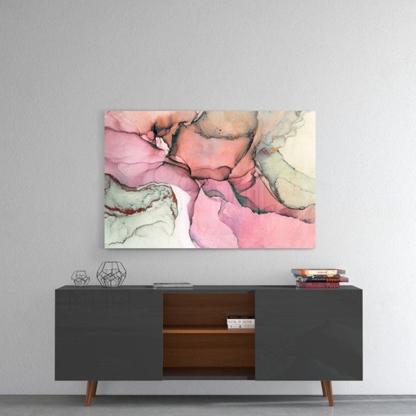 Rose Marble Pattern üvegkép, 110 x 70 cm - Insigne-image-1