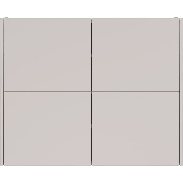 Krémszínű matt függő szekrény 97x79x27 cm Binetto – Germania-image-3
