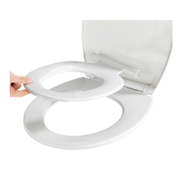 Syros 2 az 1-ben WC-ülőke gyerekbetéttel, 44 x 37,5 cm - Wenko-image-1