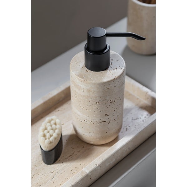 Bézs kő szappanadagoló 250 ml Travertine – Mette Ditmer Denmark-image-1