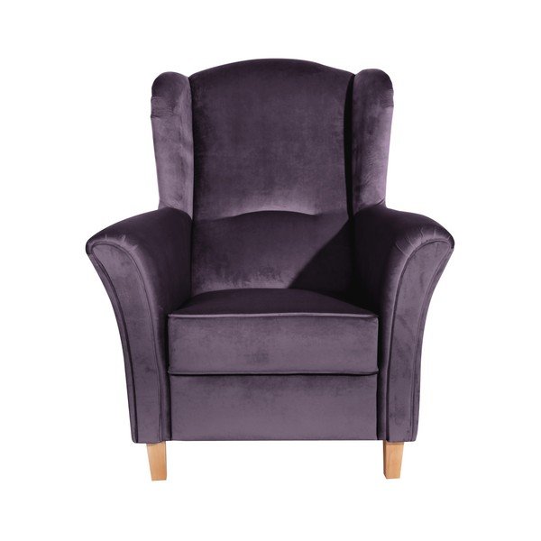 Agnetha Suede lila füles fotel - Max Winzer-image-1