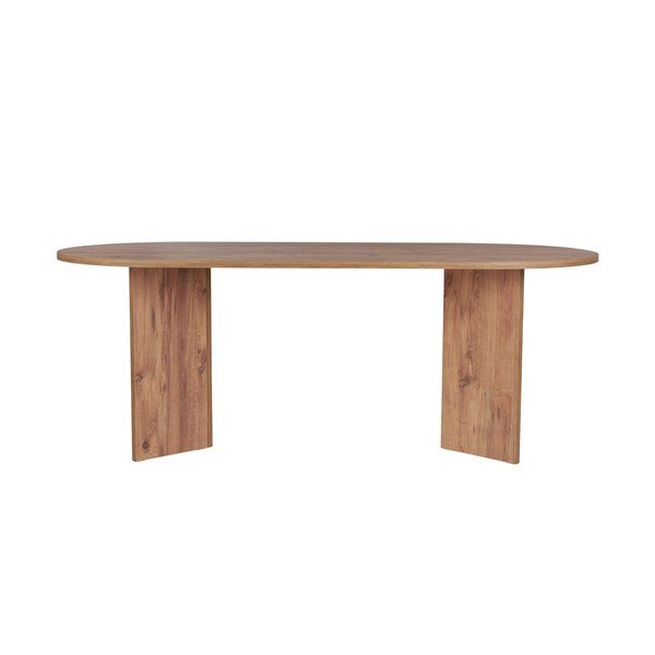 Étkezőasztal borovi fenyő dekorral 90x200 cm Sabella – Kalune Design