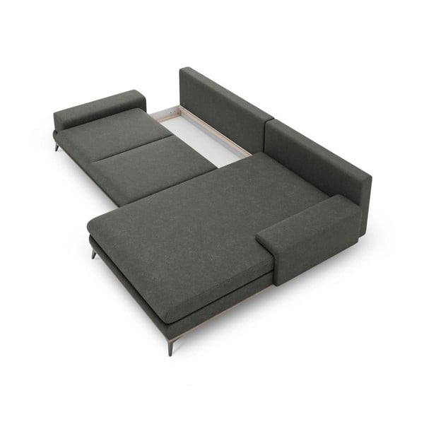 Planet sötétszürke kinyitható sarokkanapé, jobb oldali - Windsor & Co Sofas-image-3