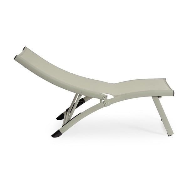 Szürkésbarna fém kerti napozóágy Taylor – Bizzotto-image-2