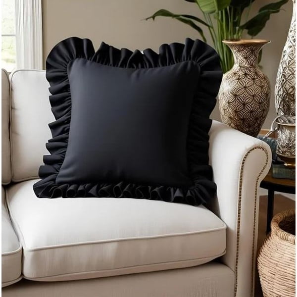 Pamutkeverék párnahuzat 40x40 cm Ruffled – Mila Home-image-1