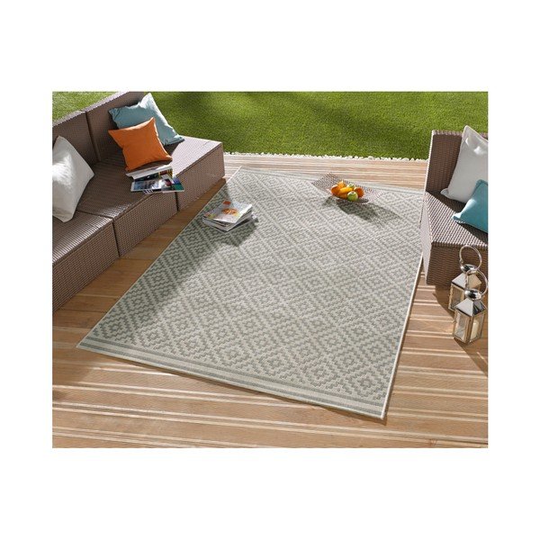 Meadow szürke-krémszínű kültérre is alkalmas futószőnyeg, 80 x 200 cm - NORTHRUGS-image-4