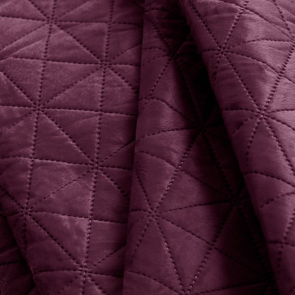 Sötét rózsaszín bársony steppelt ágytakaró 220x240 cm Laila – AmeliaHome-image-3