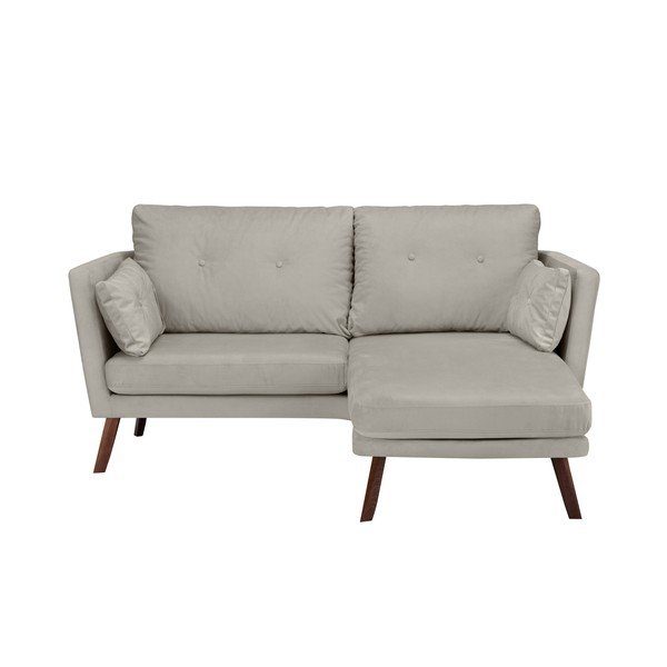 Elena bézs háromszemélyes kanapé, jobb oldali - Mazzini Sofas-image-1