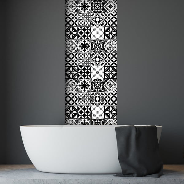 Decal Tiles Azulejos Rosario 30 db-os falmatrica szett, 10 x 10 cm - Ambiance-image-3